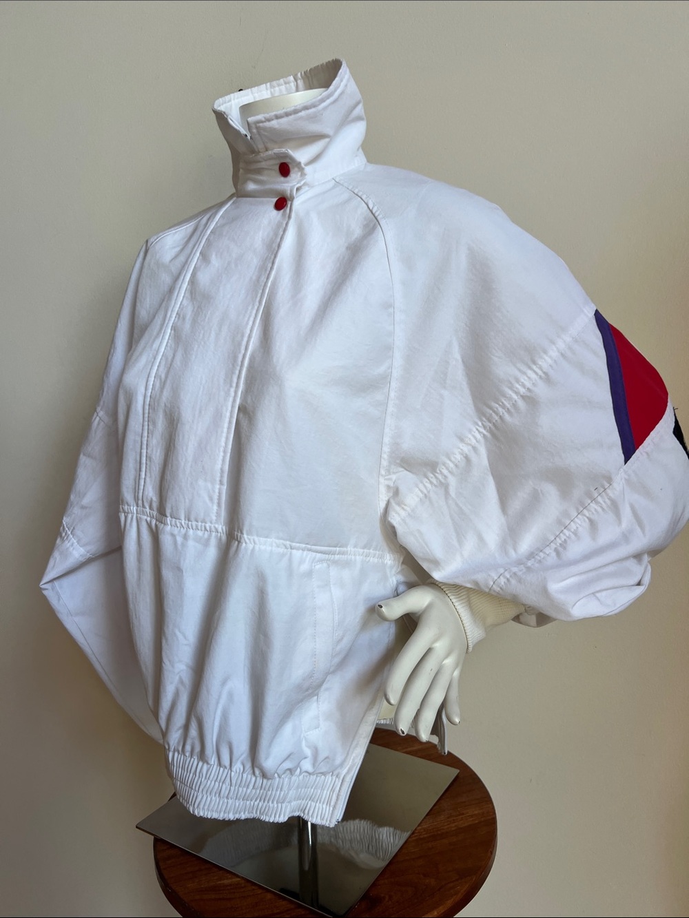Sunbuster 80s vintage High-Collar Pullover Jacket with Accents made in USA